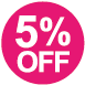 5％OFF