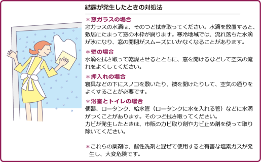 結露が発生したときの対処法